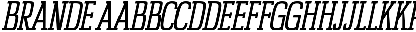 BRANDE font