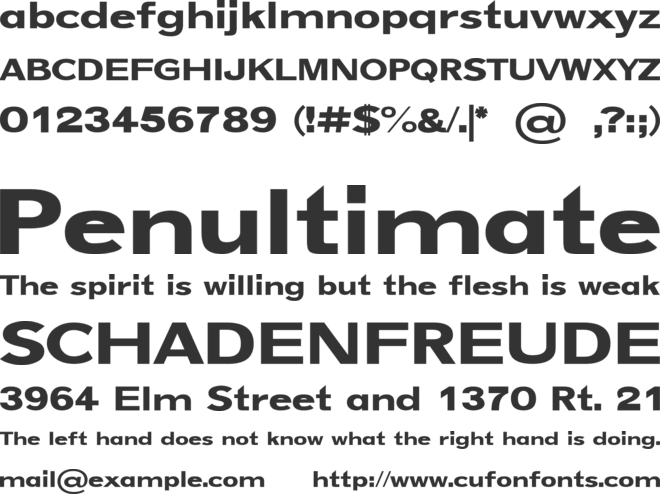 NEXON SANS font preview