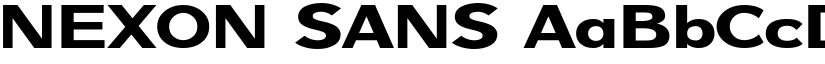 NEXON SANS font