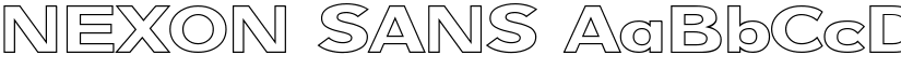 NEXON SANS font
