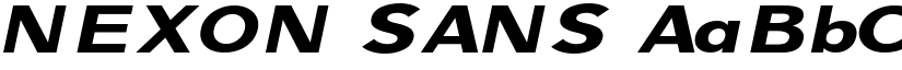 NEXON SANS font