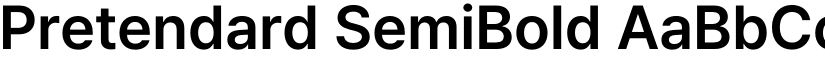 Pretendard SemiBold font