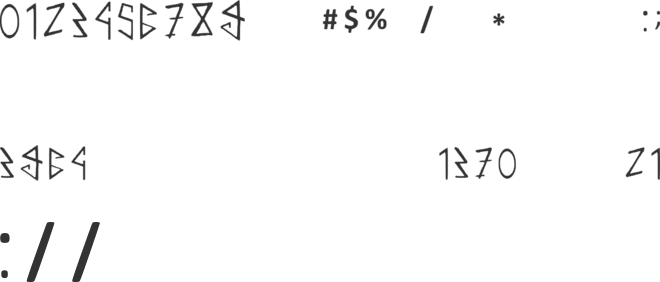 Hebrew To Manakahthey font preview