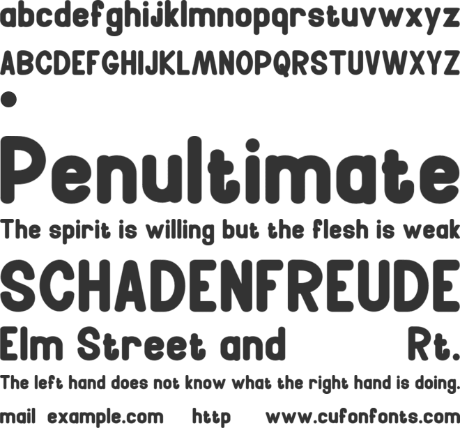Adorned font preview