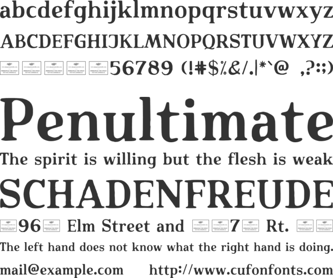 Stoneforge Free font preview