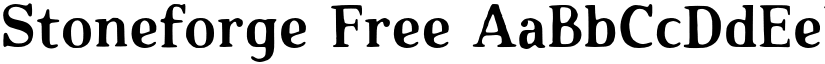 Stoneforge Free font