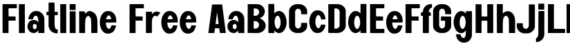Flatline Free font