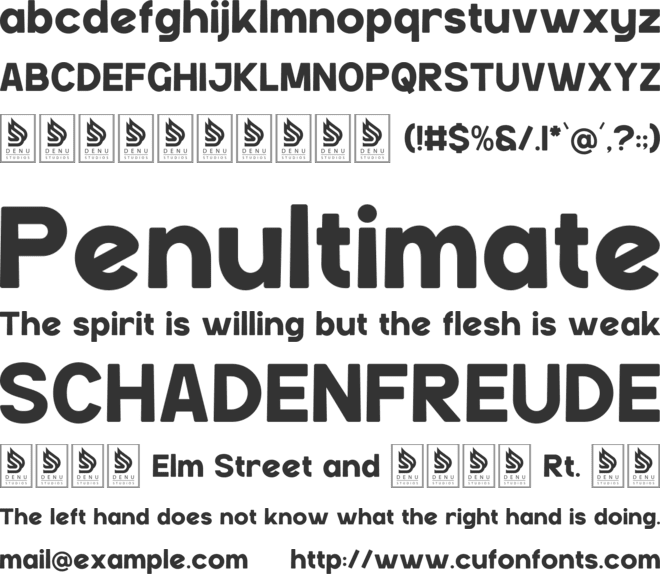 Renasfi font preview