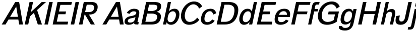 AKIEIR font