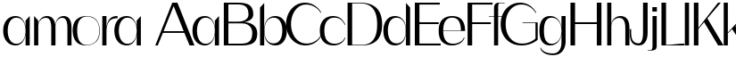 amora font