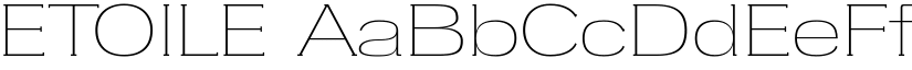 ETOILE font