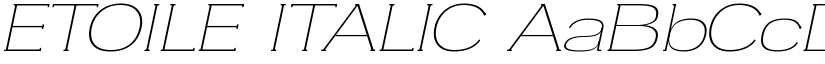 ETOILE ITALIC font