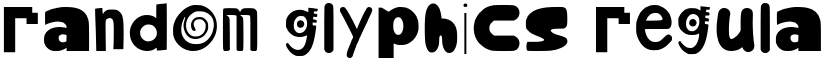 Random Glyphics font download
