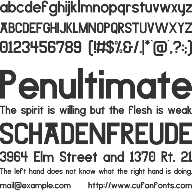 Kamishirasawa Sans Tifinagh OT font preview