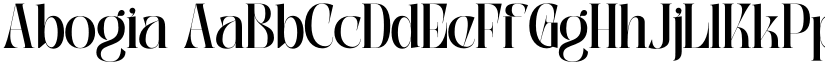 Abogia font