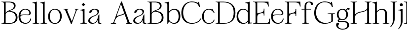 Bellovia font download