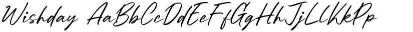 Wishday font