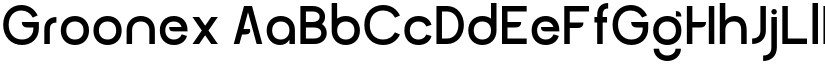 Groonex font