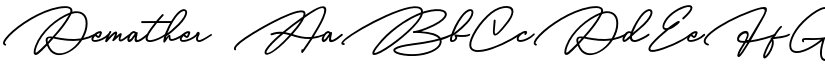 Demather font