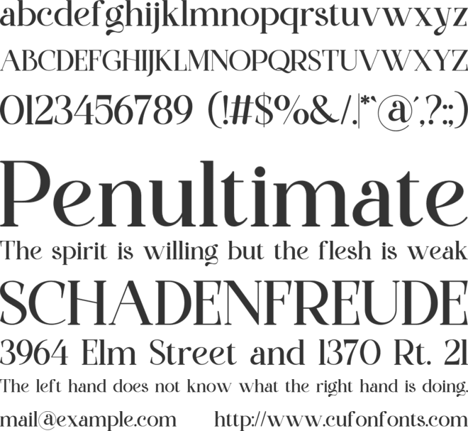 Gaston Honey font preview