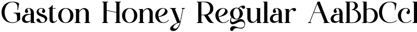 Gaston Honey font download