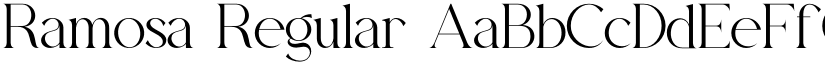 Ramosa Regular font