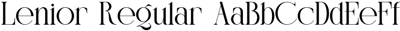 Lenior Regular font