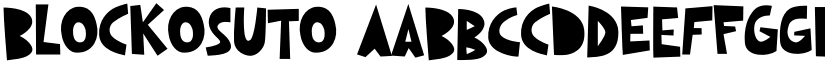 Blockosuto font download