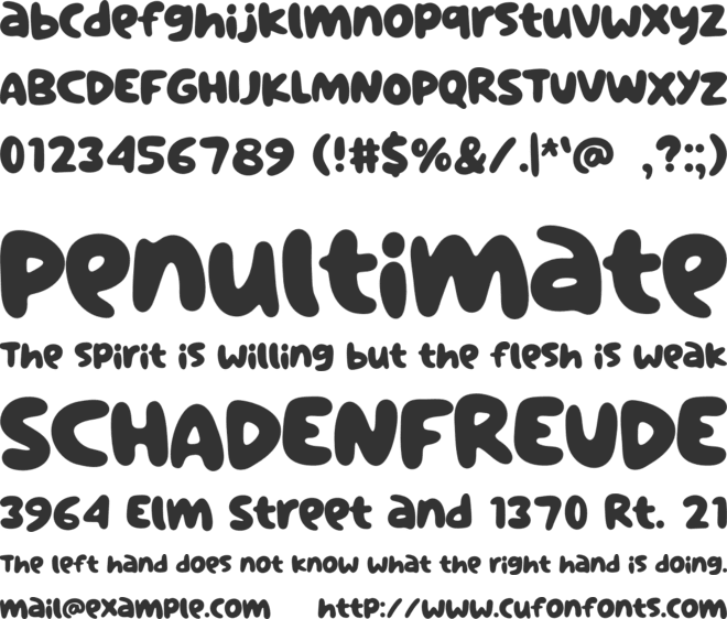 Tabidoo font preview