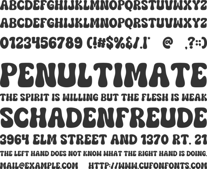 Ginger Cookies font preview