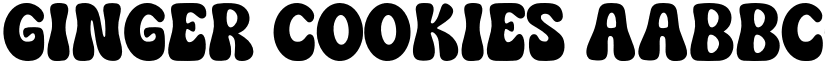 Ginger Cookies font