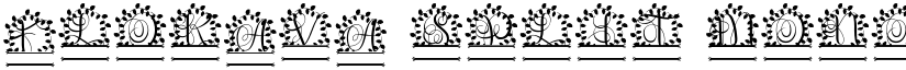Florava Split Monogram font