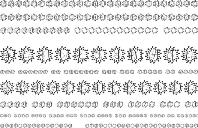 Florava Monogram font preview