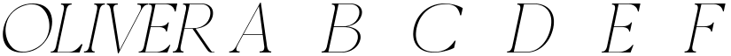 OLIVER font