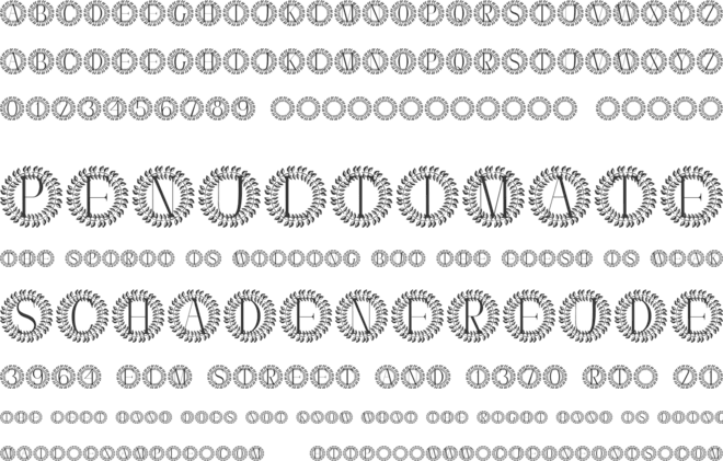 Twine Monogram font preview