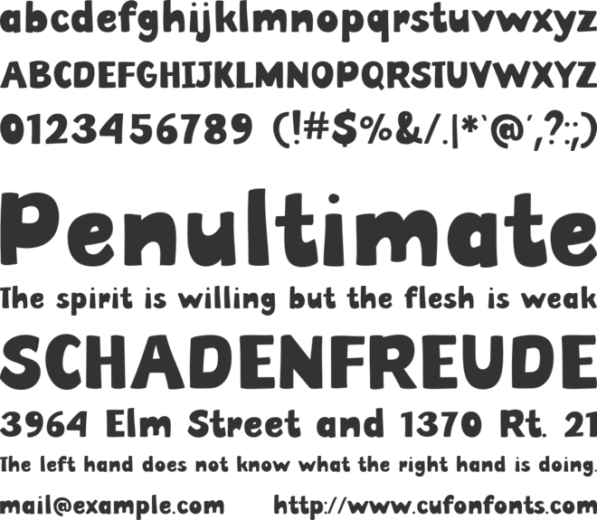 Eat Me Alive font preview