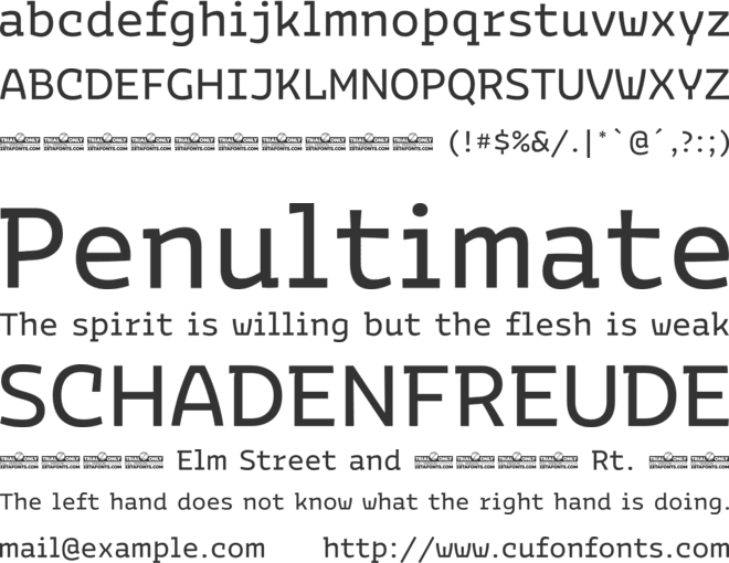 Bakemono Stereo Trial font preview