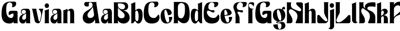Gavian font