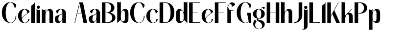 Celina font