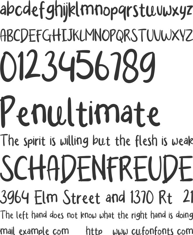 Raelina font preview