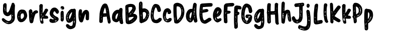 Yorksign font download