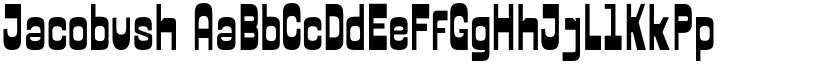 Jacobush font download