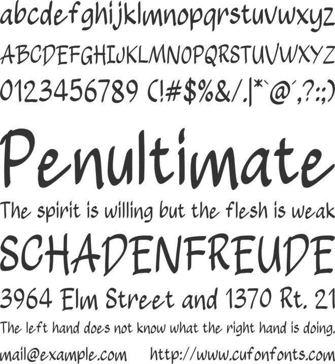 Nyamuk Font font preview
