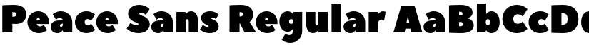 Peace Sans Regular font