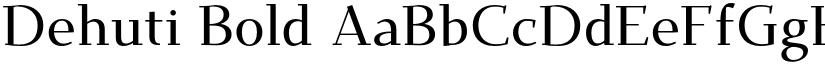 Dehuti Bold font