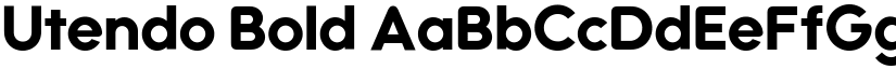 Utendo Bold font