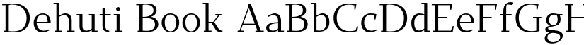 Dehuti Book font