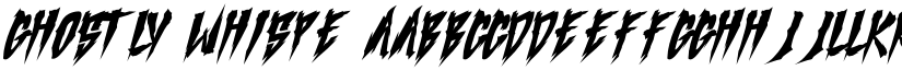 Ghostly Whispe font download
