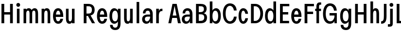 Himneu Regular font
