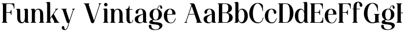 Funky Vintage font download